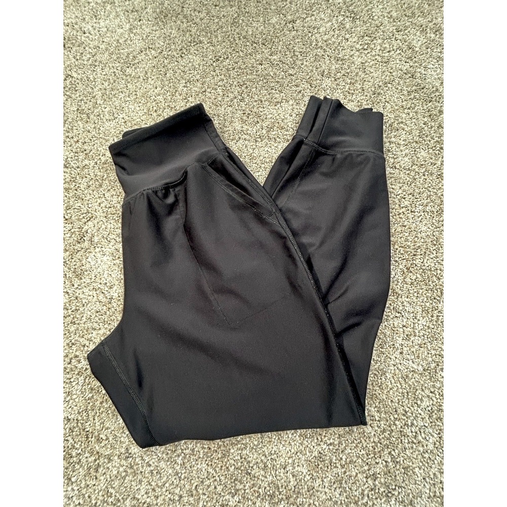 Old Navy Active Powersoft High-Rise Jogger Pants Black Stretch Women's Medium